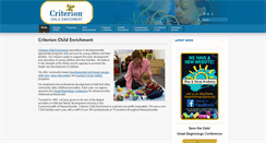 Desktop Screenshot of criterionchild.com