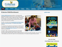 Tablet Screenshot of criterionchild.com
